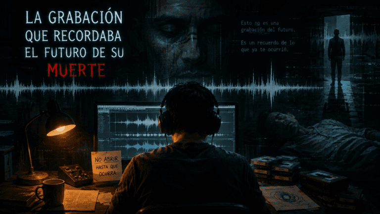 La grabación que recordaba el futuro de su muerte