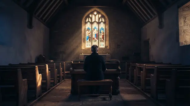 El piano que no quería volver a tocar en una iglesia